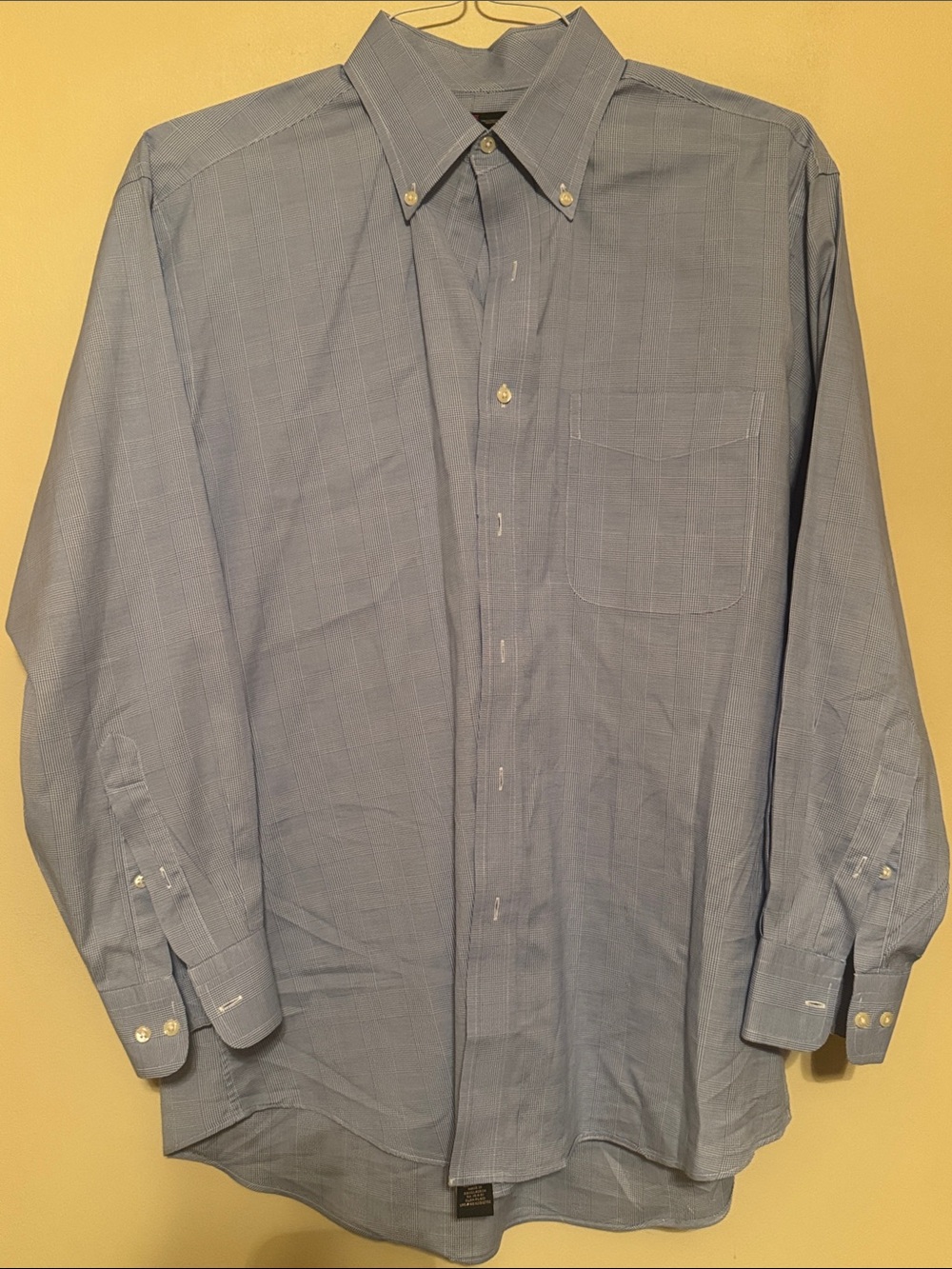 Men's Geometric Dress Shirt Gray Size 15 1/2 32/33